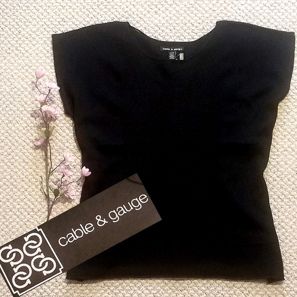 Cable & Gauge Tops - NWT C & G ribbed oversized pullover boxy TOP